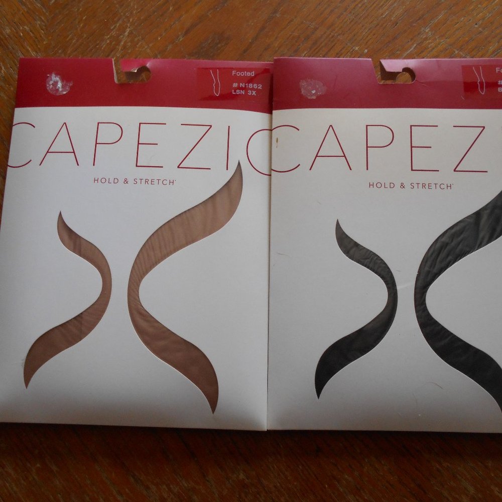 2 Footed Tights -White-&Tan 1X  2X NWT